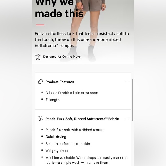 53. NWT Lululemon Ribbed Softstreme Long-Sleeve Romper Nomad Size 0 RARE - Picture 10 of 15